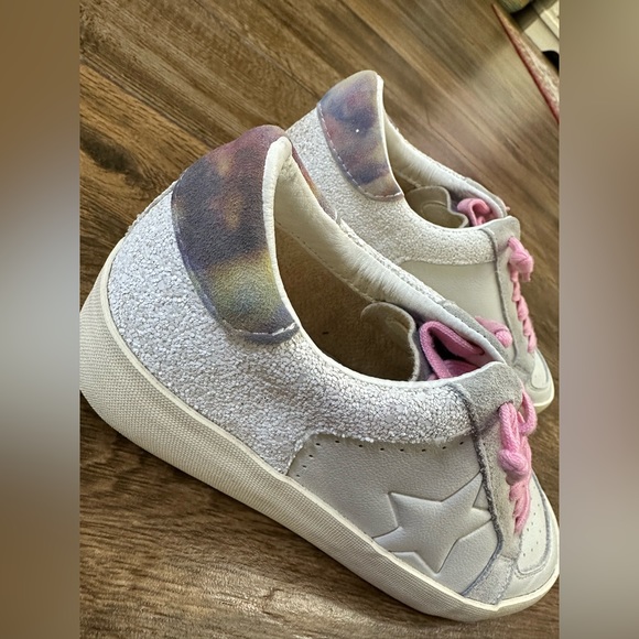 Vintage Havana Women’s Eve Glitter Multi Distressed Sneakers size 8.5 - Picture 11 of 12